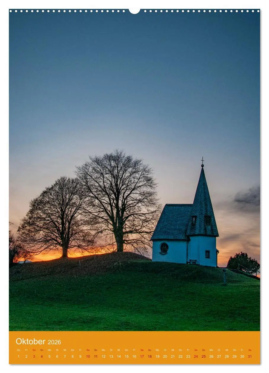 Bild: 9783516318401 | Malerische Kirchen und Kapellen (hochwertiger Premium Wandkalender...