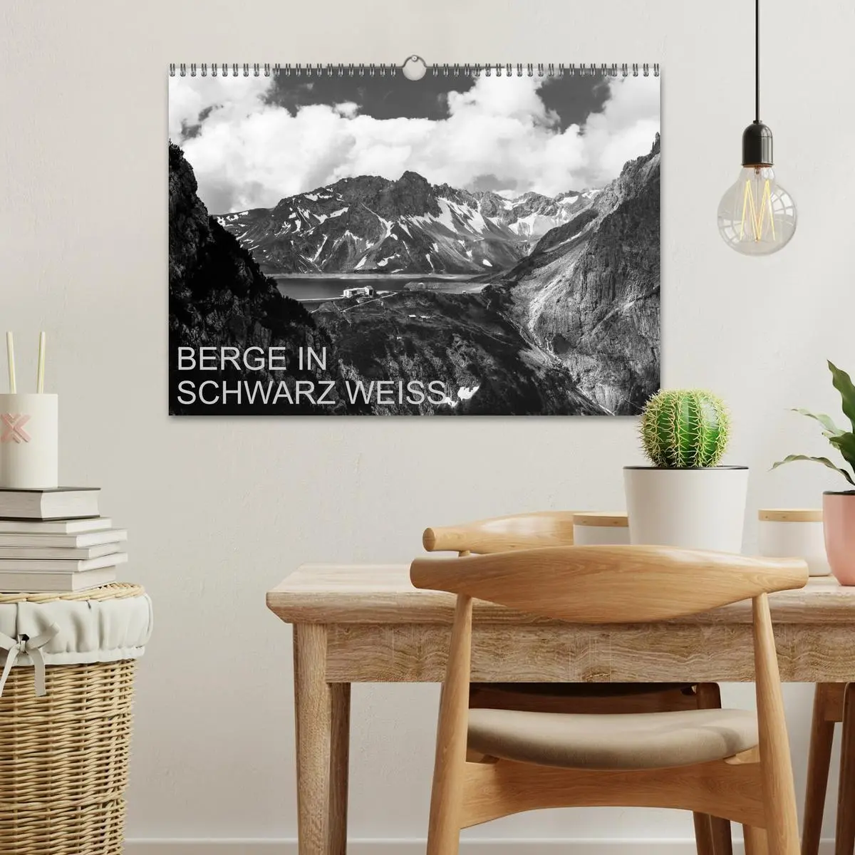 Bild: 9783516098501 | BERGE IN SCHWARZ WEISS (Wandkalender 2026 DIN A3 quer), CALVENDO...