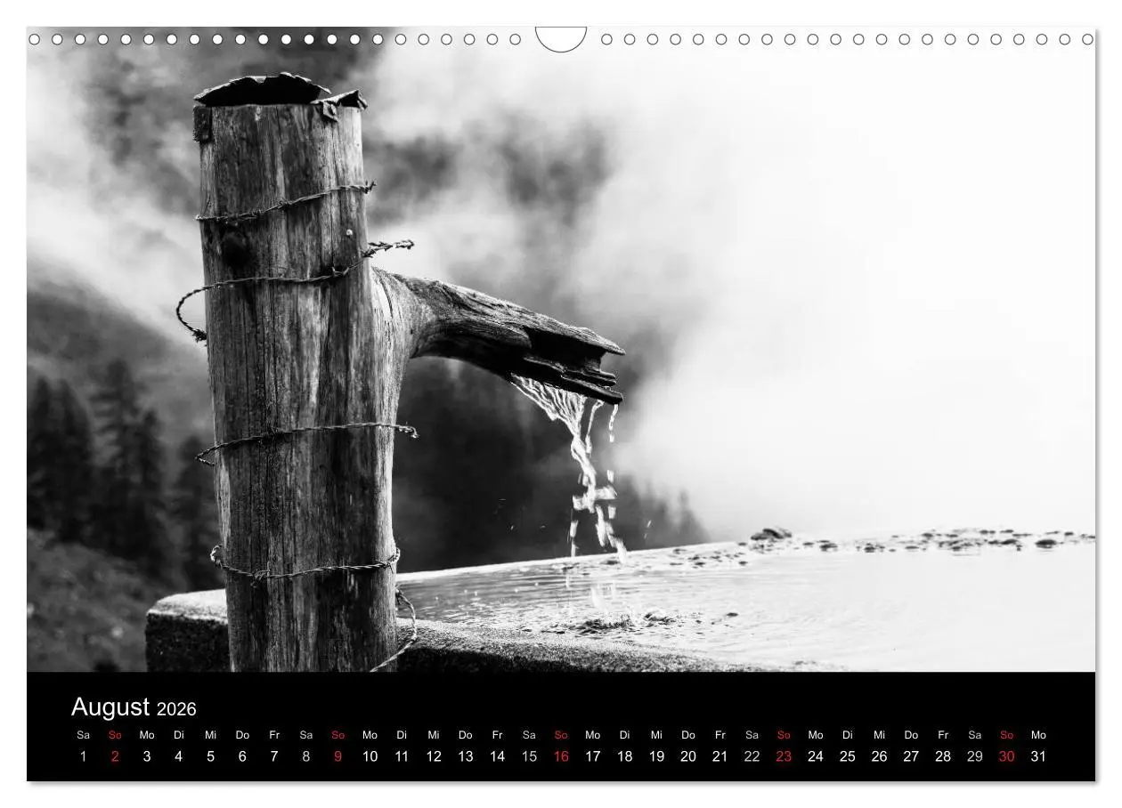 Bild: 9783516098501 | BERGE IN SCHWARZ WEISS (Wandkalender 2026 DIN A3 quer), CALVENDO...
