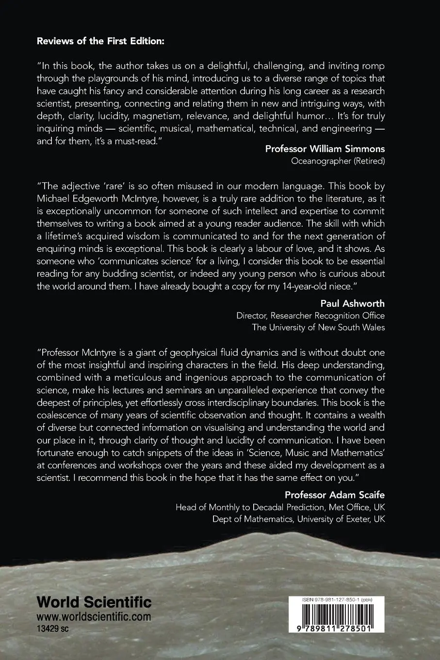Rückseite: 9789811278501 | SCIENCE, MUSIC, &amp; MATH (2ND ED) | Michael Edgeworth Mcintyre | Buch