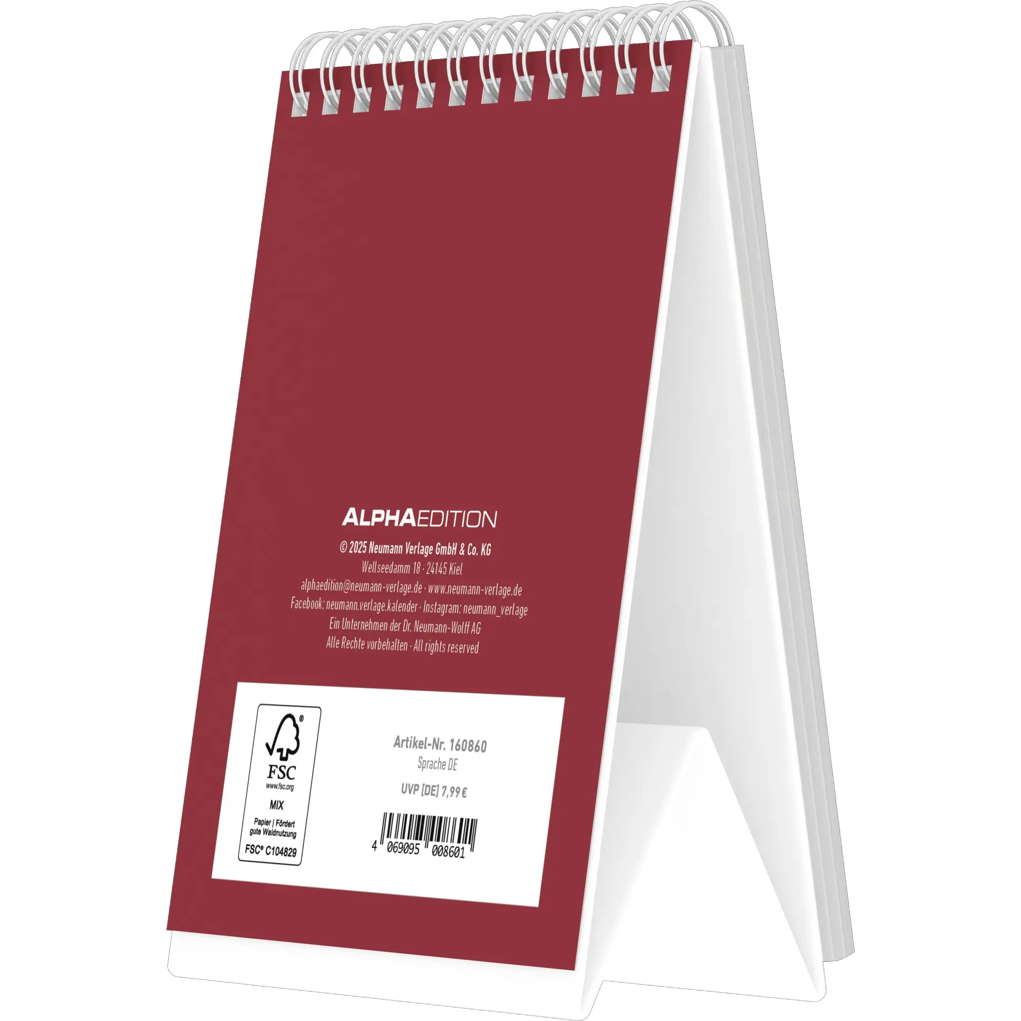 Rückseite: 4069095008601 | Katzenglück - Tischaufstellkalender mit 53 Motiven und Sprüchen im...