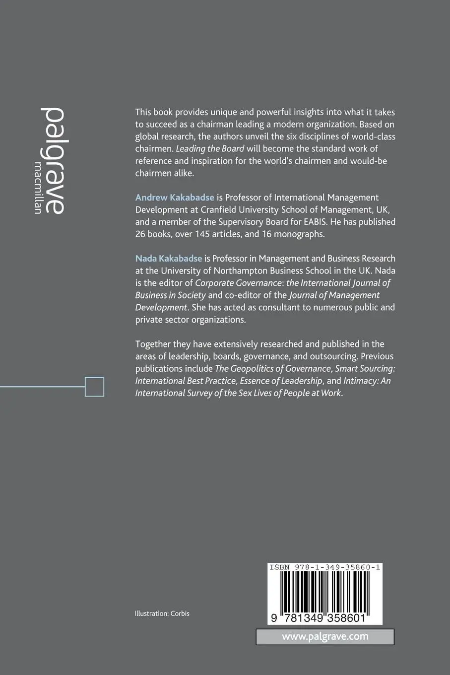 Rückseite: 9781349358601 | Leading the Board | The Six Disciplines of World Class Chairmen | Buch