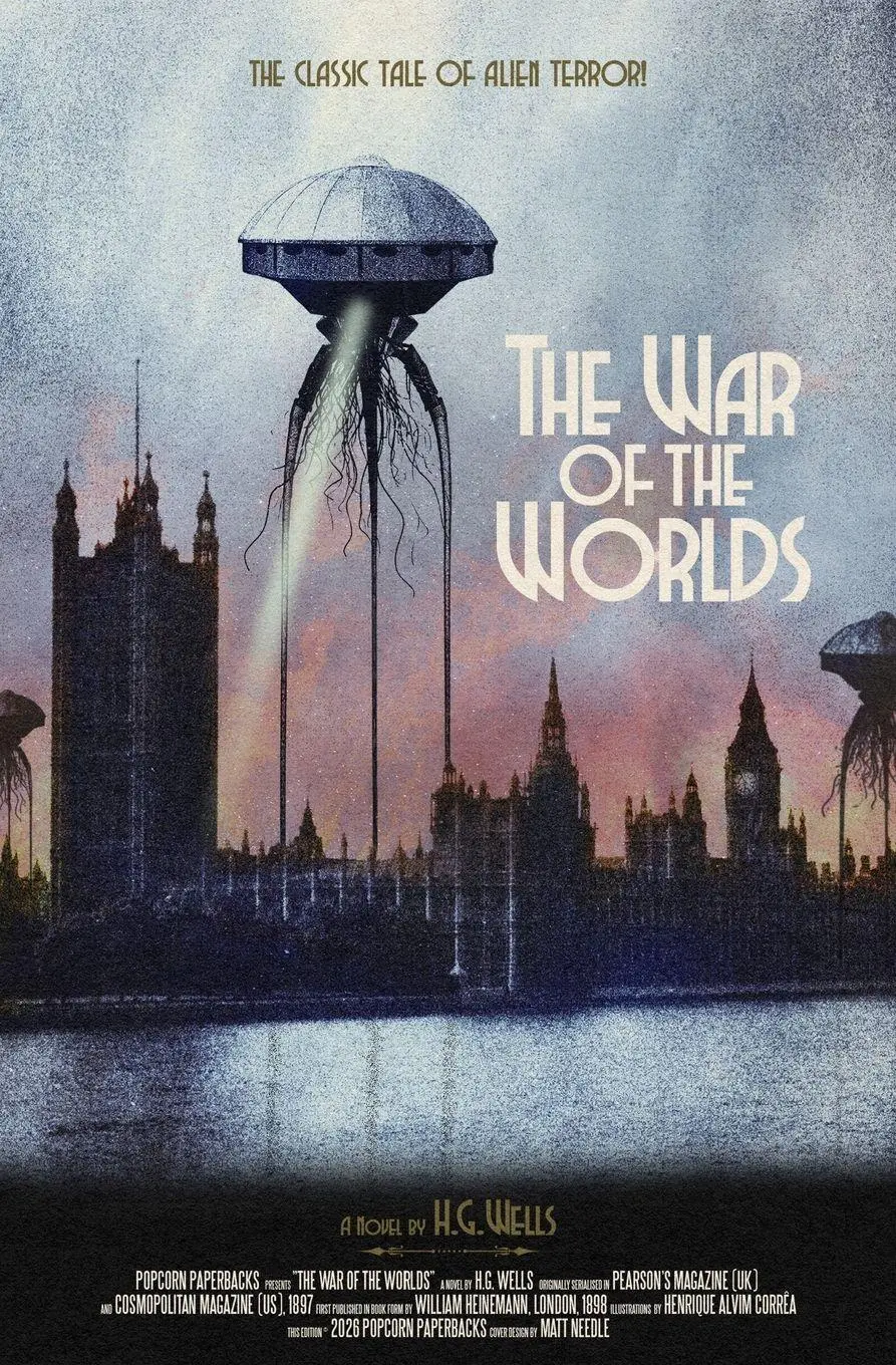 Cover: 9781764618601 | The War of the Worlds | The Popcorn Paperbacks Illustrated Edition