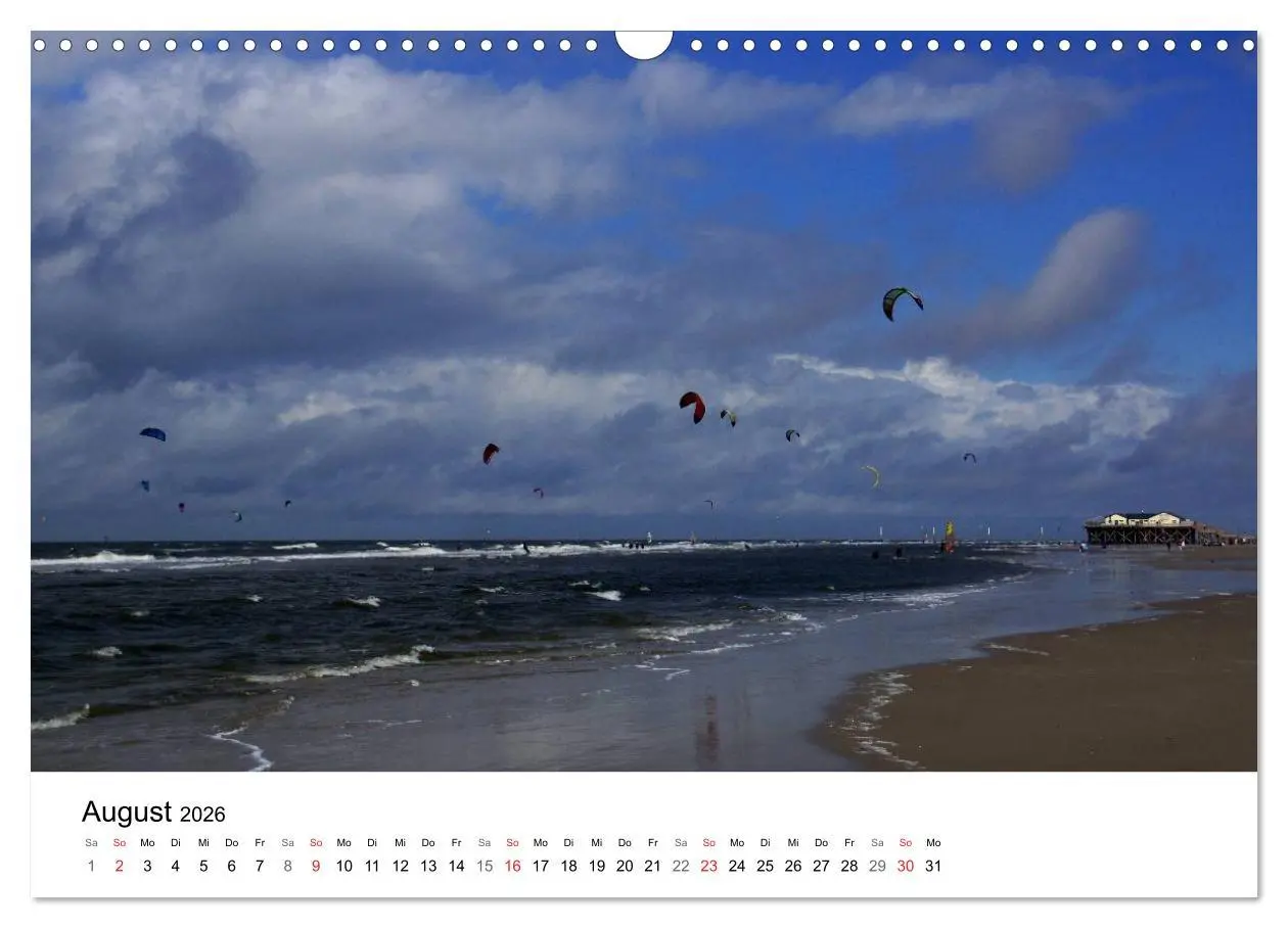 Bild: 9783516158601 | St. Peter Ording 2026 (Wandkalender 2026 DIN A3 quer), CALVENDO...