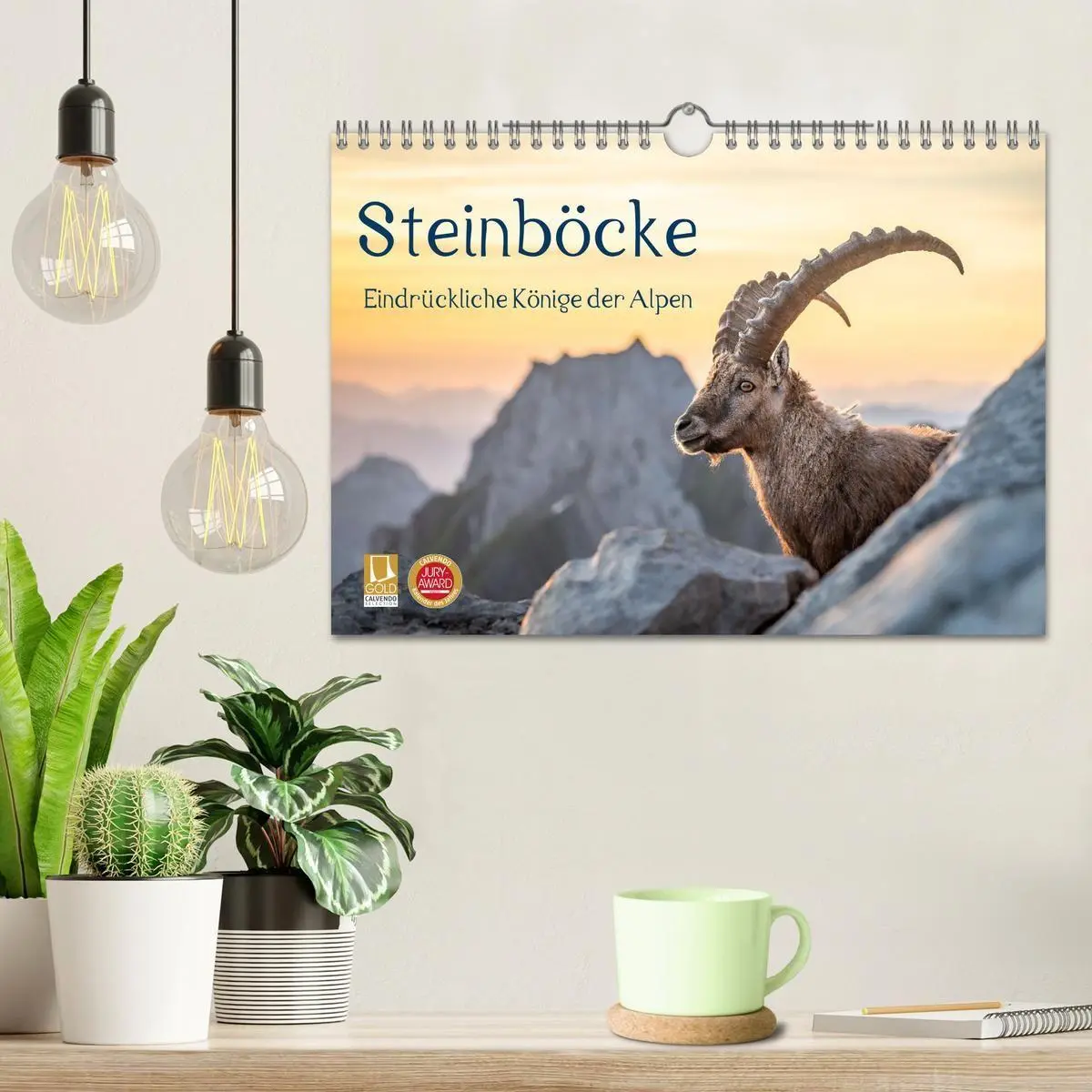 Bild: 9783516778601 | Steinböcke - Eindrückliche Könige der Alpen (Wandkalender 2027 DIN...