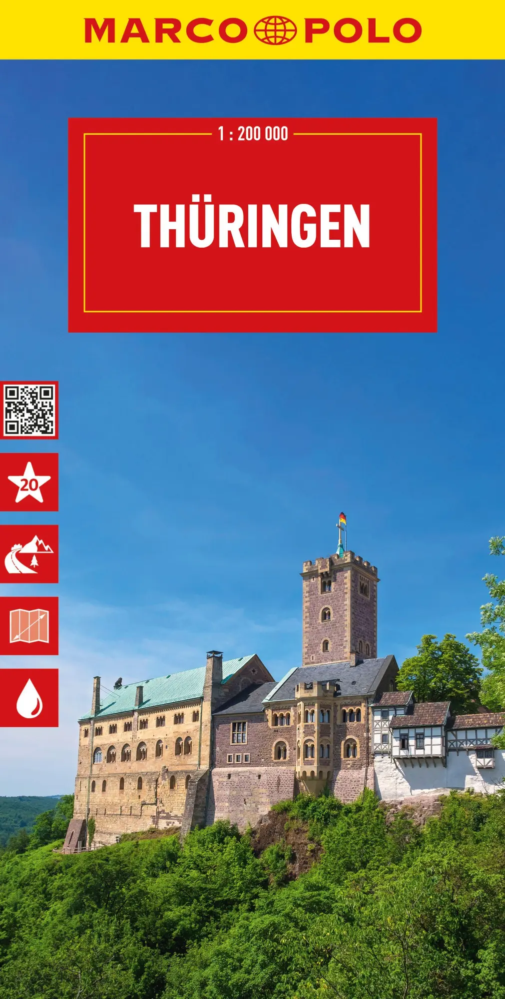 Cover: 9783575018601 | MARCO POLO Reisekarte Deutschland 07 Thüringen 1:200.000 | Verlag