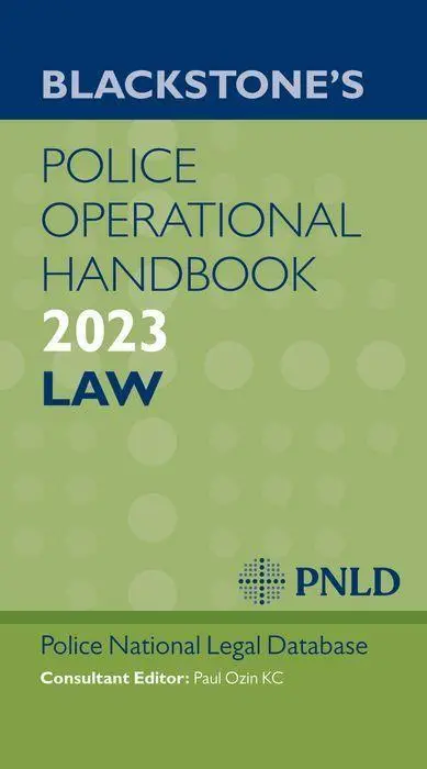 Cover: 9780192868701 | Blackstone's Police Operational Handbook 2023 | Pnld (u. a.) | Buch