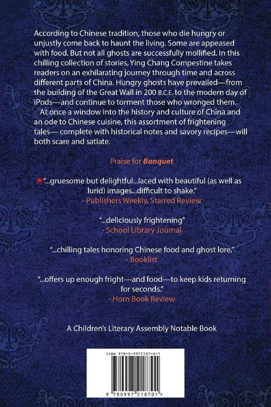 Rückseite: 9780997218701 | A Banquet for Hungry Ghosts | Ying Chang Compestine | Taschenbuch
