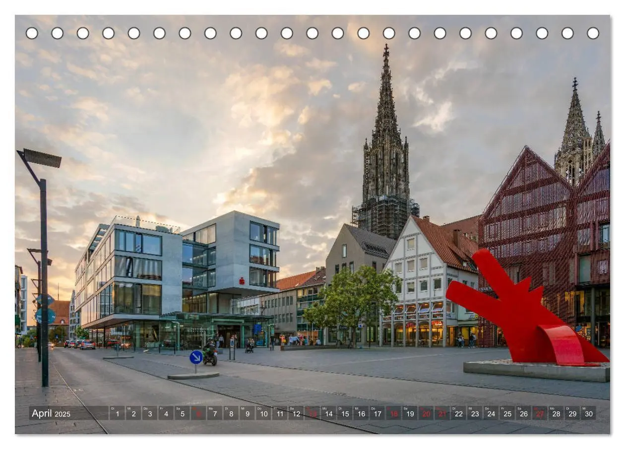 Bild: 9783435278701 | Ulm für Nestspatzen (Tischkalender 2025 DIN A5 quer), CALVENDO...