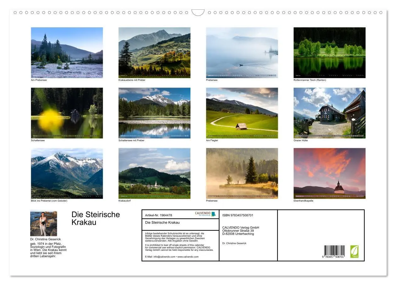 Bild: 9783457508701 | Die Steirische Krakau (Wandkalender 2026 DIN A2 quer), CALVENDO...