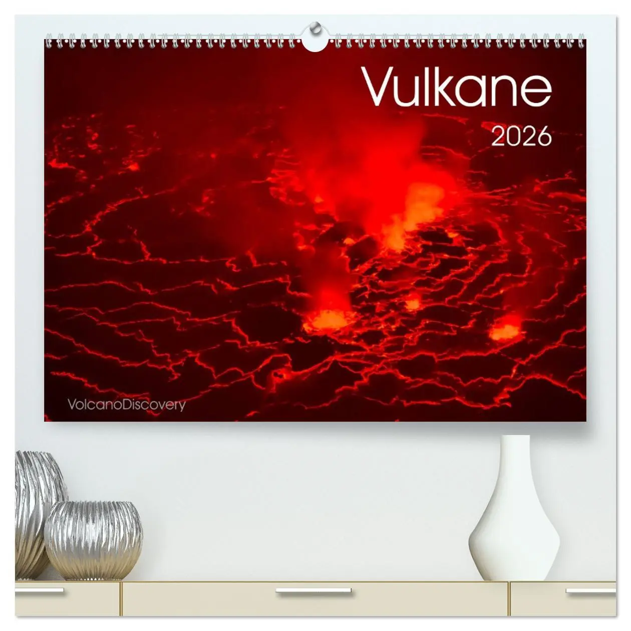 Cover: 9783457678701 | Vulkane 2026 (hochwertiger Premium Wandkalender 2026 DIN A2 quer),...