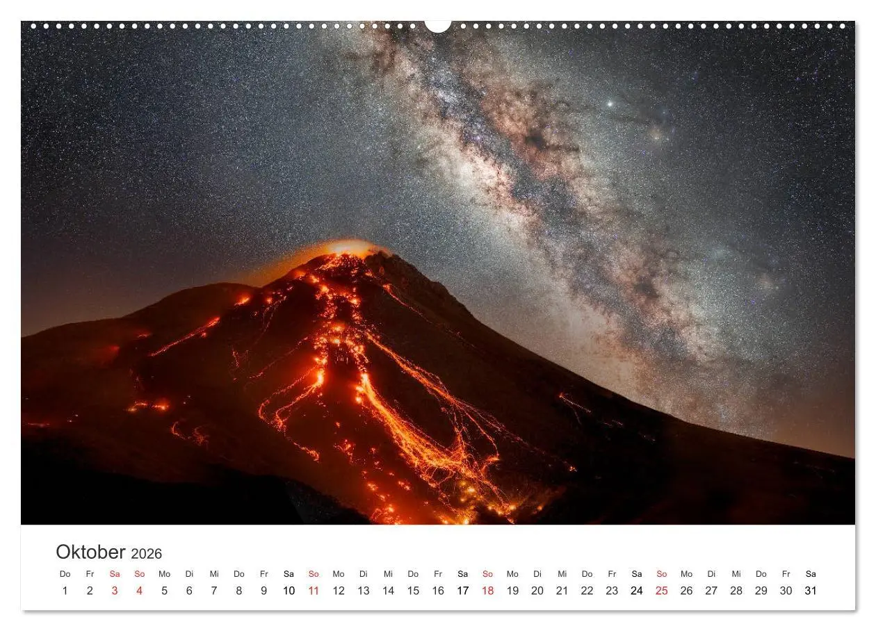 Bild: 9783457678701 | Vulkane 2026 (hochwertiger Premium Wandkalender 2026 DIN A2 quer),...