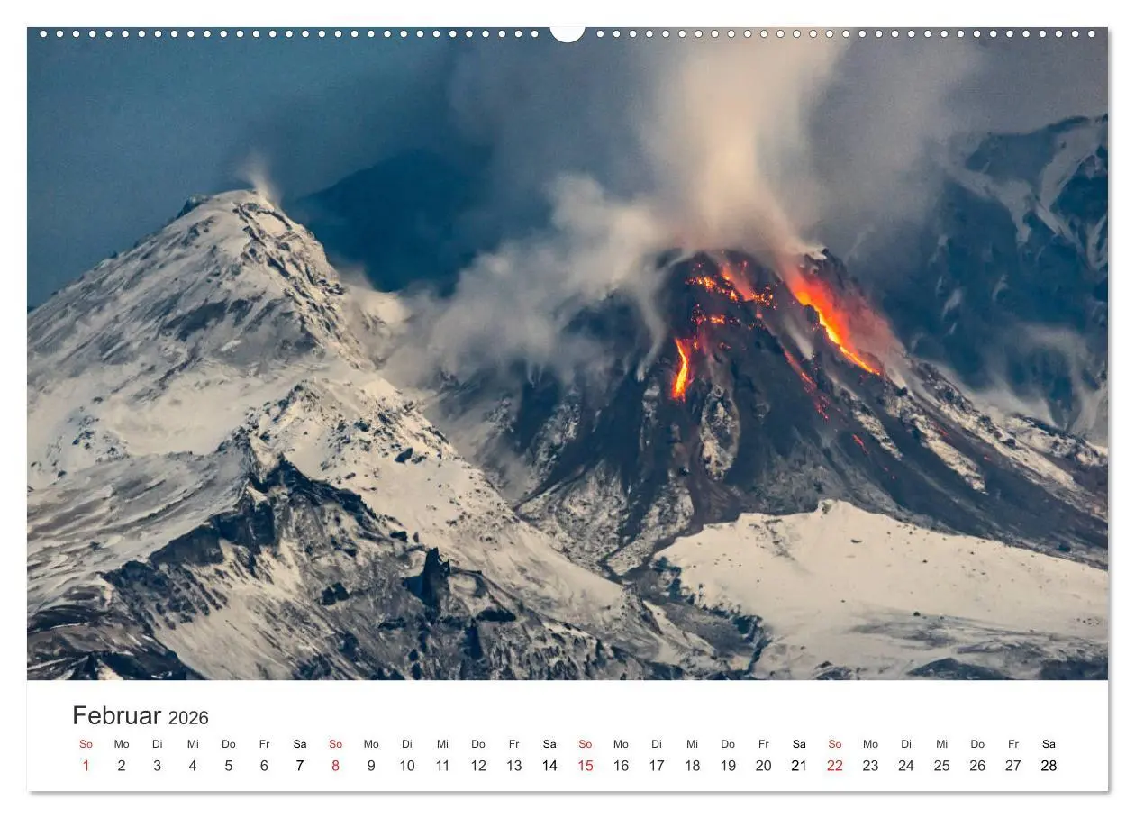Bild: 9783457678701 | Vulkane 2026 (hochwertiger Premium Wandkalender 2026 DIN A2 quer),...