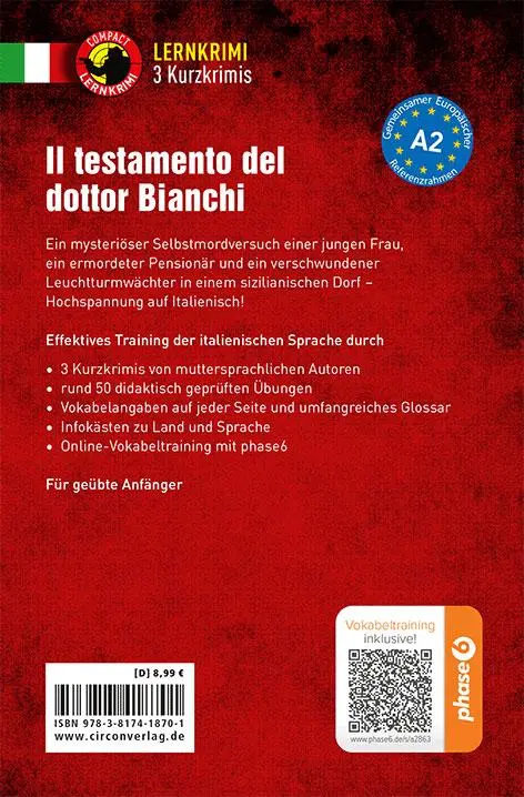 Rückseite: 9783817418701 | Il testamento del dottor Bianchi | Myriam Caminiti (u. a.) | Buch