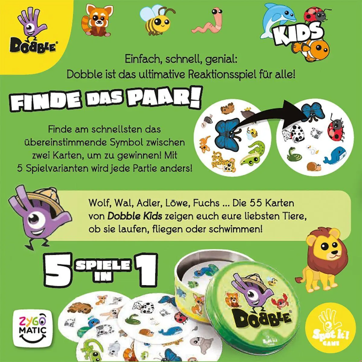 Bild: 3558380108801 | Dobble Kids | Familienspiel | Denis Blanchot | Spiel | Deutsch | 2023