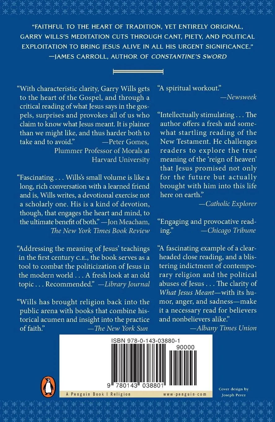 Rückseite: 9780143038801 | What Jesus Meant | Garry Wills | Taschenbuch | Englisch | 2007