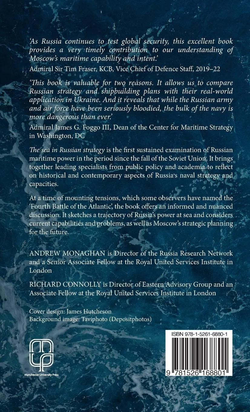 Rückseite: 9781526168801 | The sea in Russian strategy | Andrew Monaghan (u. a.) | Buch | 2023