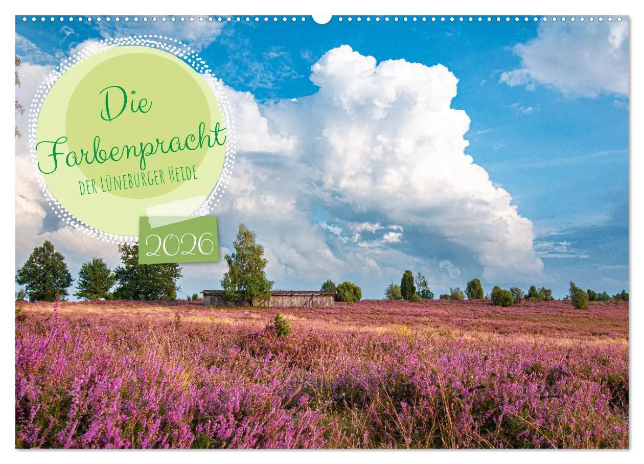Cover: 9783457598801 | Die Farbenpracht der Lüneburger Heide (Wandkalender 2026 DIN A2...