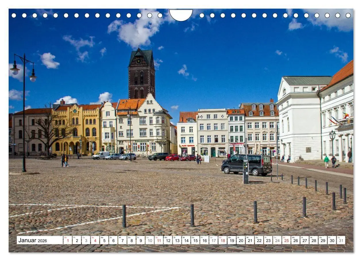 Bild: 9783516068801 | Wismarer Ansichten 2026 (Wandkalender 2026 DIN A4 quer), CALVENDO...
