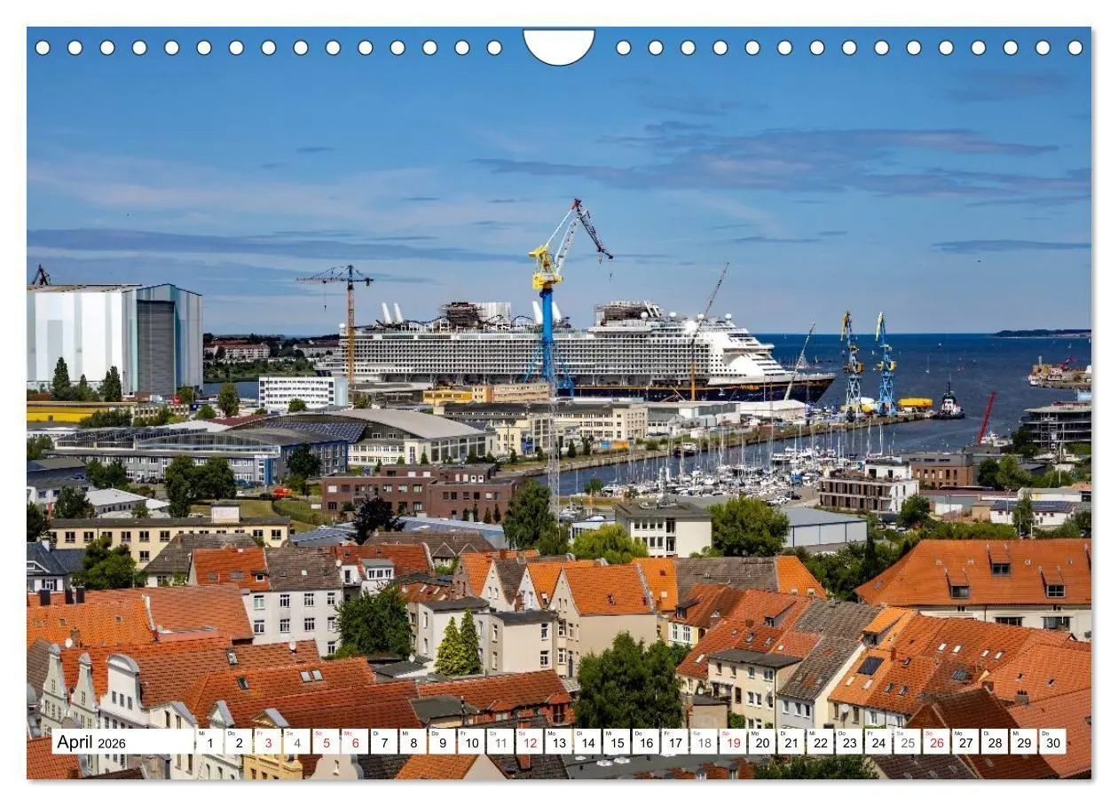Bild: 9783516068801 | Wismarer Ansichten 2026 (Wandkalender 2026 DIN A4 quer), CALVENDO...