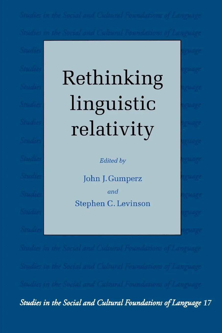 Cover: 9780521448901 | Rethinking Linguistic Relativity | John Joseph Gumperz (u. a.) | Buch