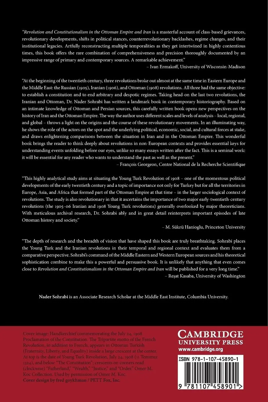 Rückseite: 9781107458901 | Revolution and Constitutionalism in the Ottoman Empire and Iran | Buch