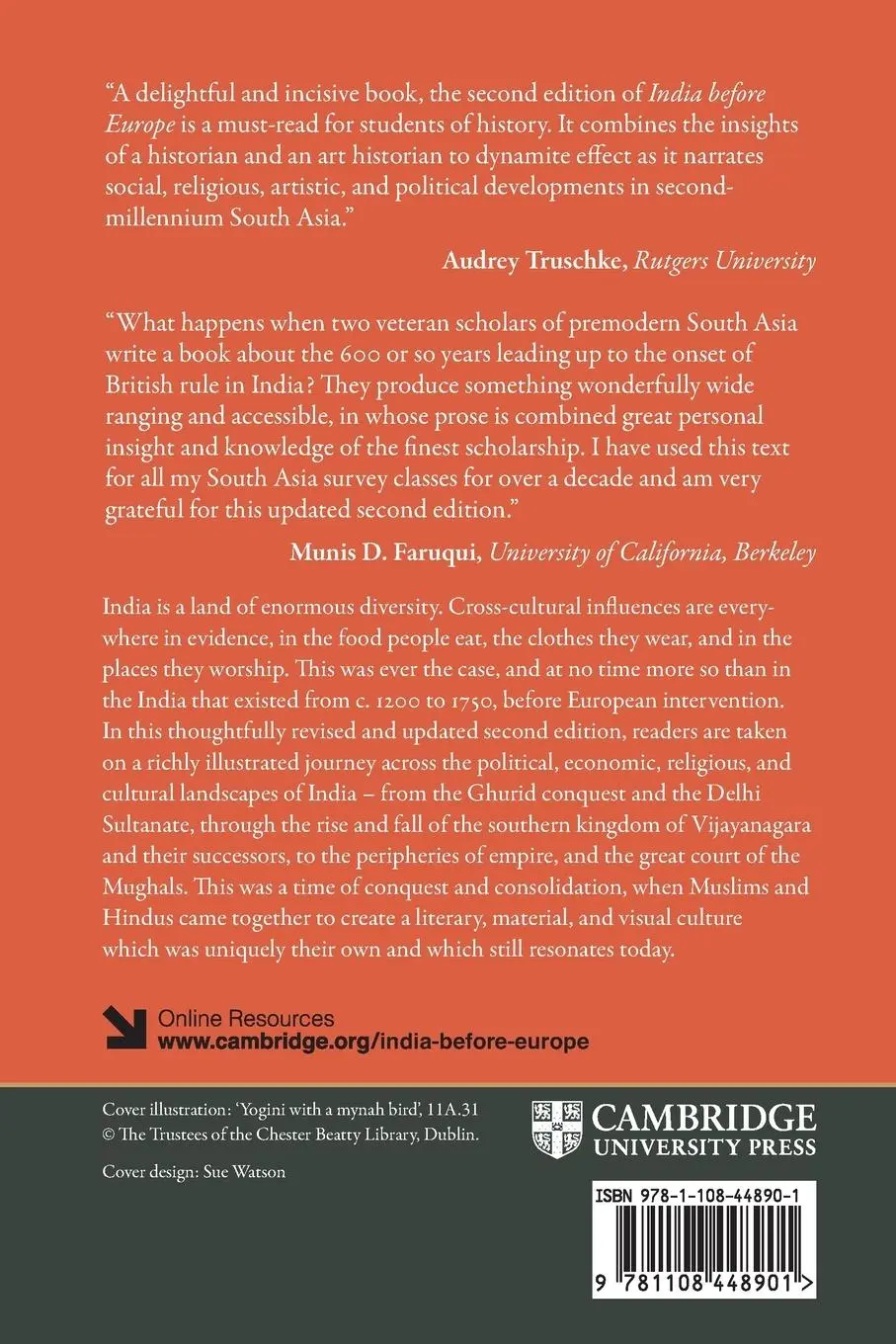 Rückseite: 9781108448901 | India before Europe | Catherine B Asher (u. a.) | Taschenbuch | 2022