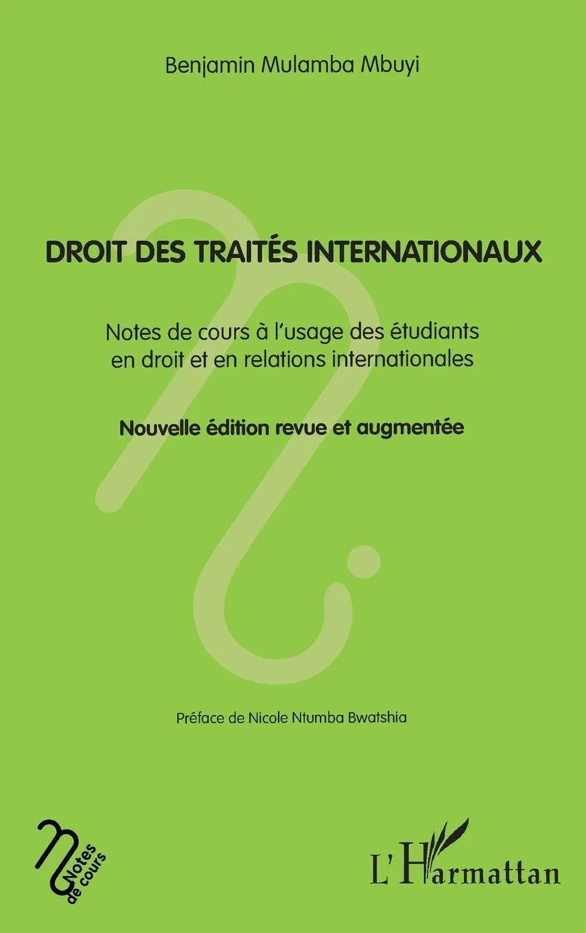 Cover: 9782343118901 | Droit des traités internationaux | Benjamin Mulamba Mbuyi | Buch