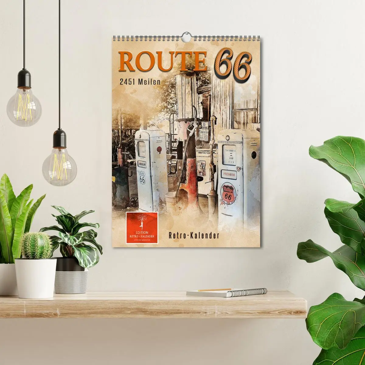 Bild: 9783516368901 | Route 66 - 2451 Meilen (Wandkalender 2026 DIN A3 hoch), CALVENDO...