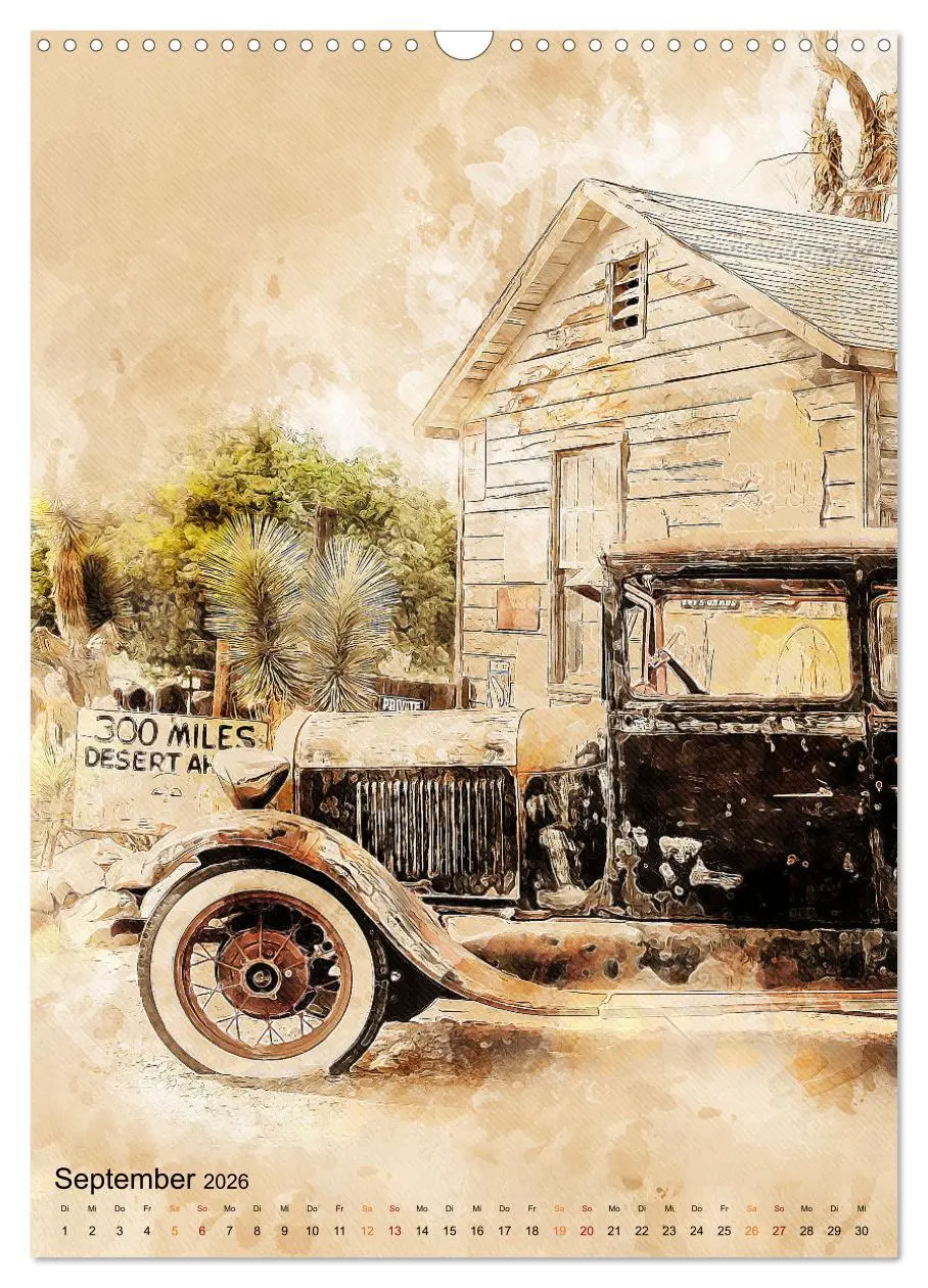 Bild: 9783516368901 | Route 66 - 2451 Meilen (Wandkalender 2026 DIN A3 hoch), CALVENDO...