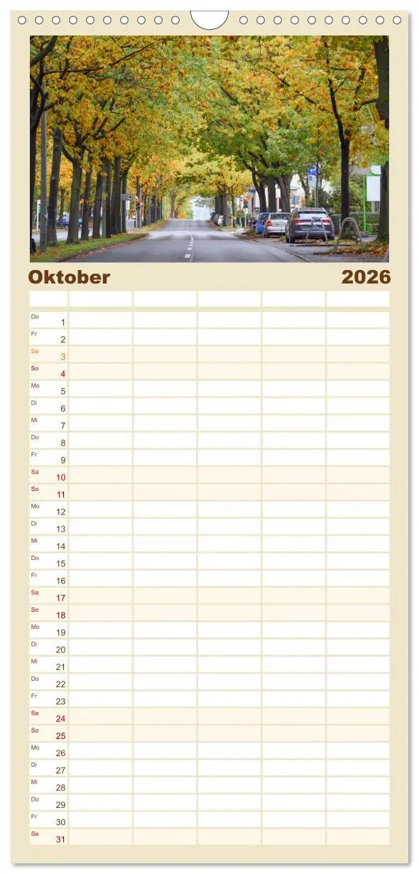 Bild: 9783516508901 | Familienplaner 2026 - Kassel - Morgenlicht mit 5 Spalten...