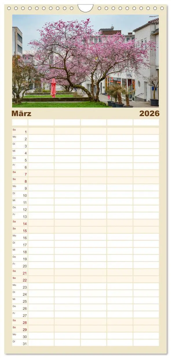 Bild: 9783516508901 | Familienplaner 2026 - Kassel - Morgenlicht mit 5 Spalten...