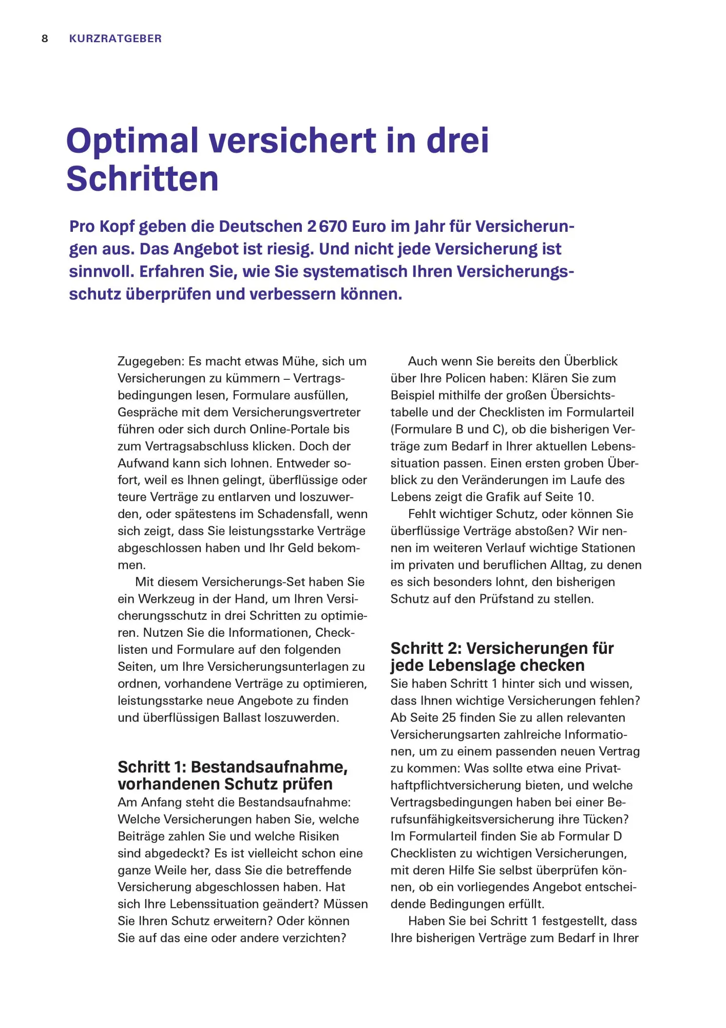 Bild: 9783747108901 | Das Versicherungs-Set | Stiftung Warentest | Taschenbuch | 144 S.