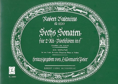 Cover: 9790011348901 | 6 Sonaten | Robert Valentine | Buch | Musikverlag Robert Lienau