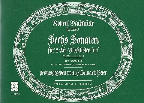 Cover: 9790011348901 | 6 Sonaten | Robert Valentine | Buch | Musikverlag Robert Lienau