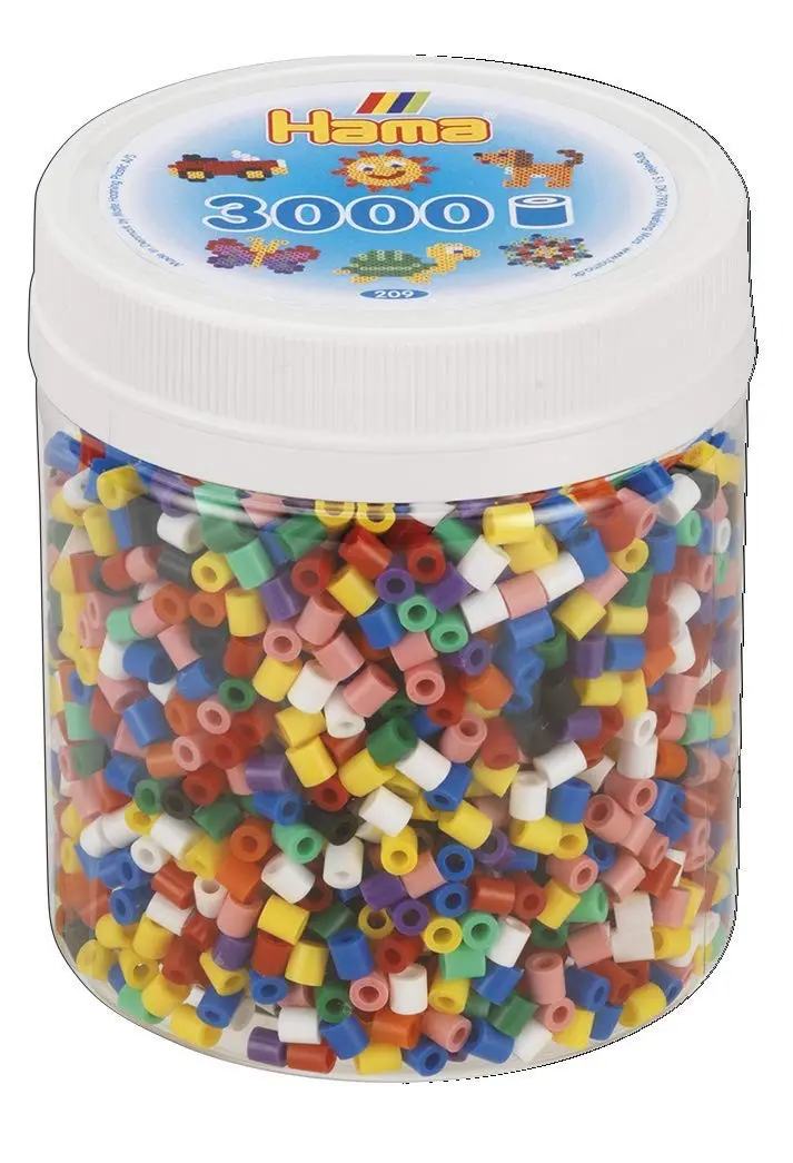 Cover: 28178209001 | Hama 209-00 - Perlen, Dose mit 3000 Midi-Perlen, Bügelperlen,...