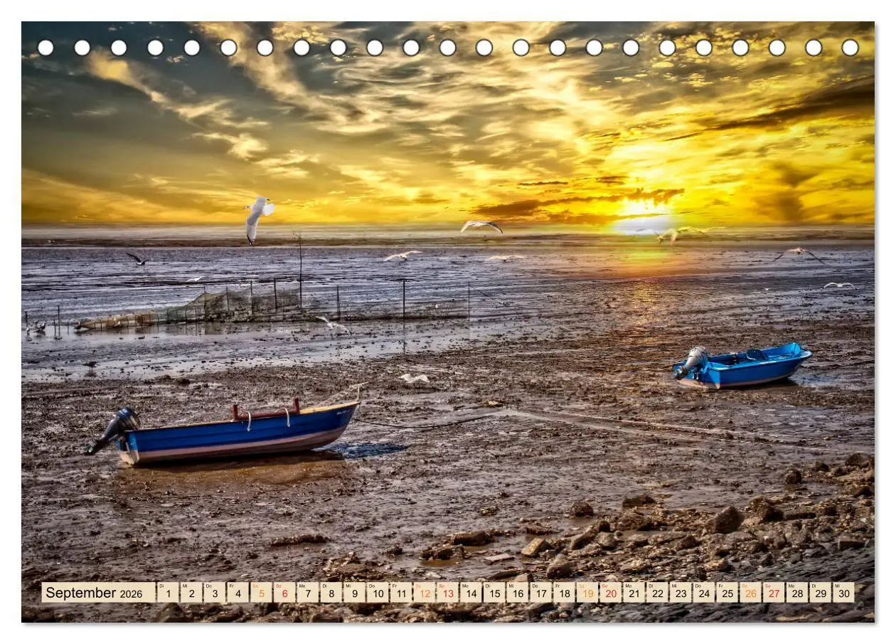 Bild: 9783516189001 | Friesland - Watt und Nordsee (Tischkalender 2026 DIN A5 quer),...