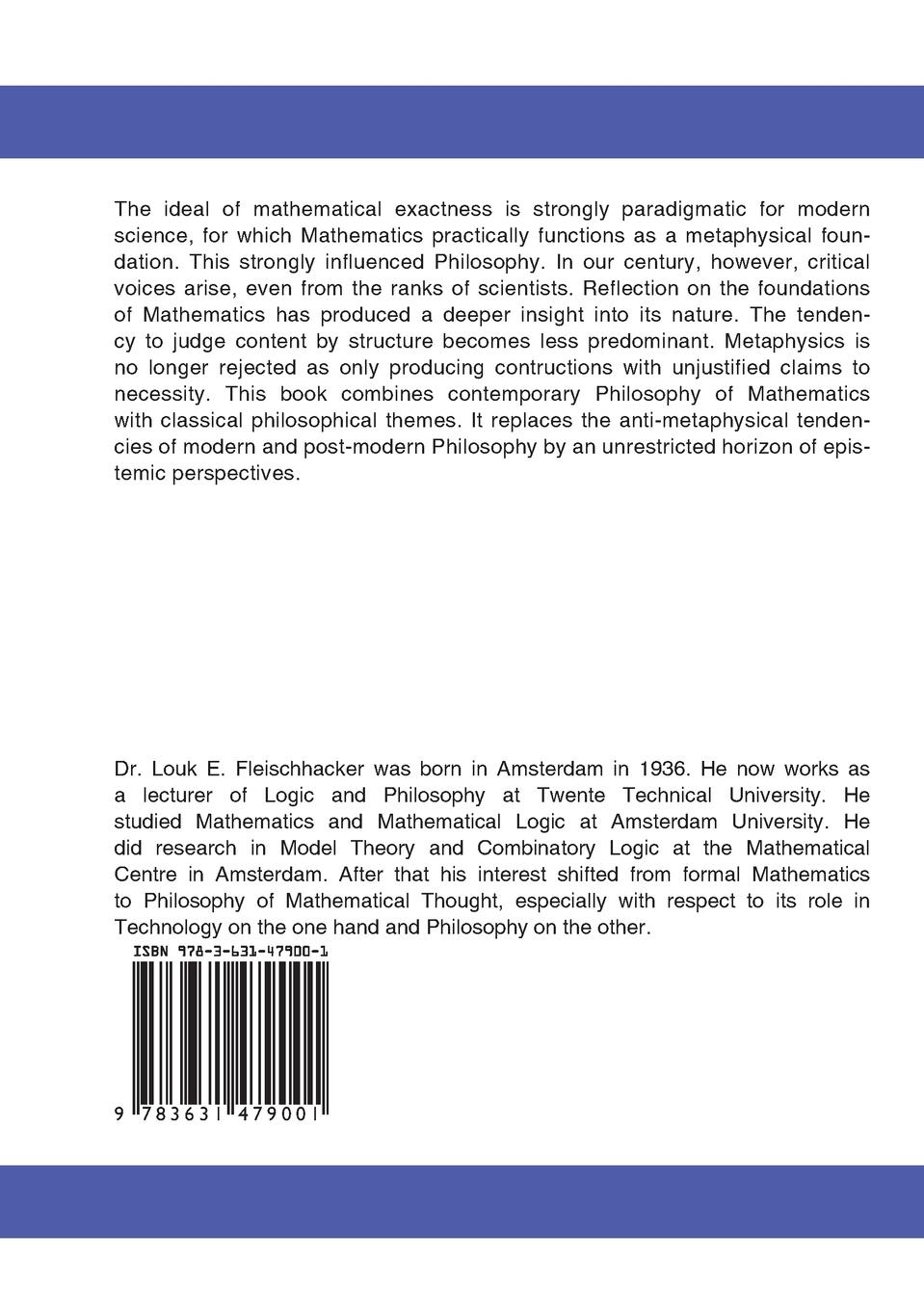 Rückseite: 9783631479001 | Beyond structure | Louk E. Fleischhacker | Taschenbuch | Paperback