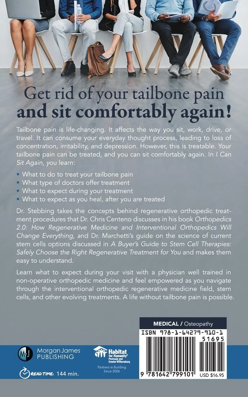 Rückseite: 9781642799101 | I Can Sit Again | Non-Surgical Treatment for Tailbone Pain | Stebbing