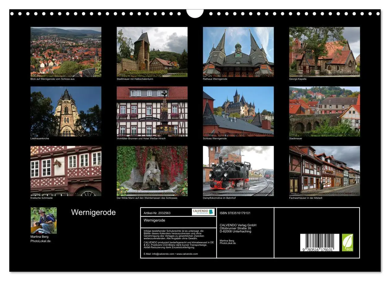 Bild: 9783516179101 | Wernigerode (Wandkalender 2026 DIN A3 quer), CALVENDO Monatskalender