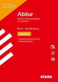 Cover: 9783849059101 | STARK Abiturprüfung Berlin/Brandenburg 2024 - Deutsch, mit 1 Buch,...