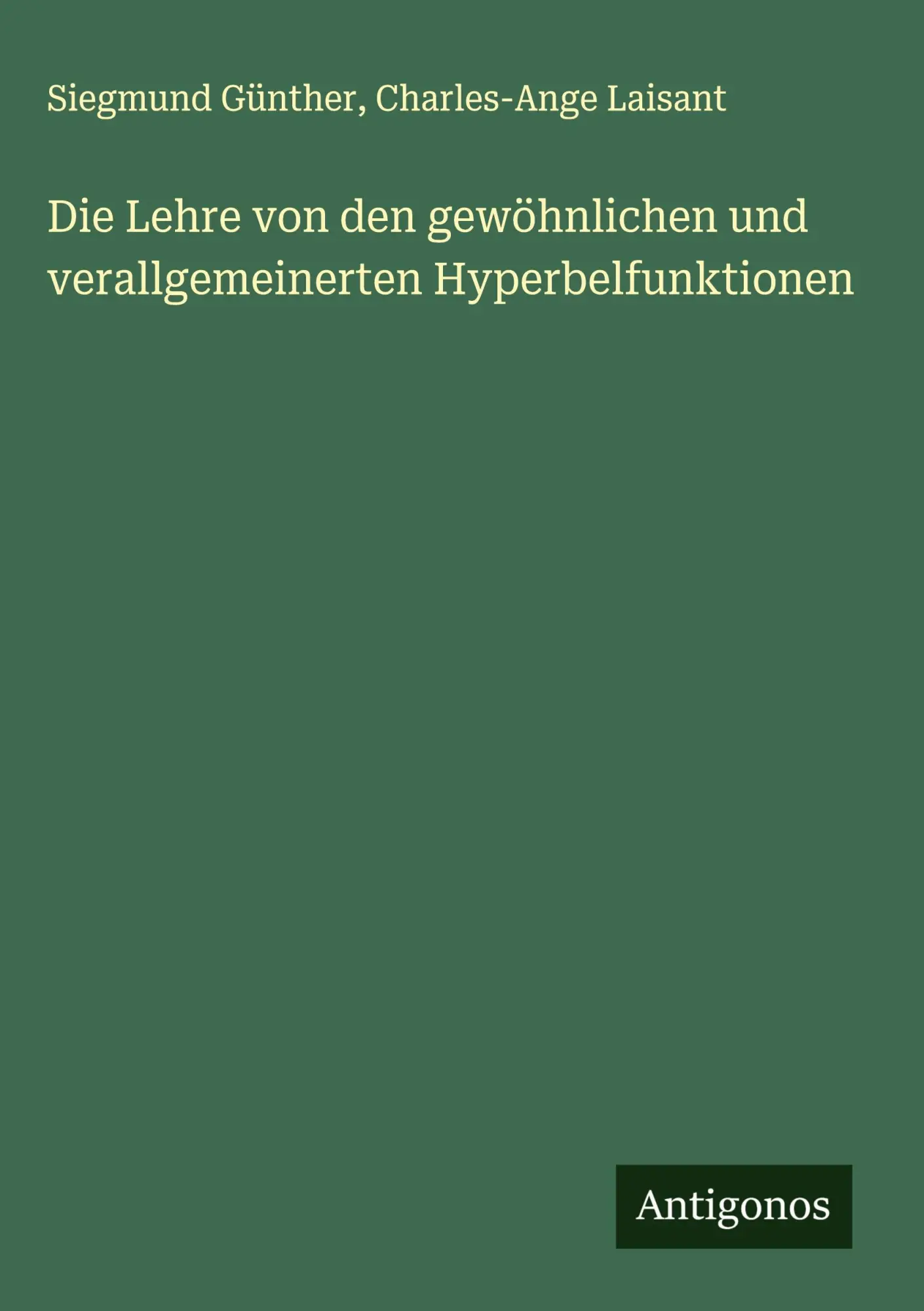 Cover: 9783386559201 | Die Lehre von den gewöhnlichen und verallgemeinerten...