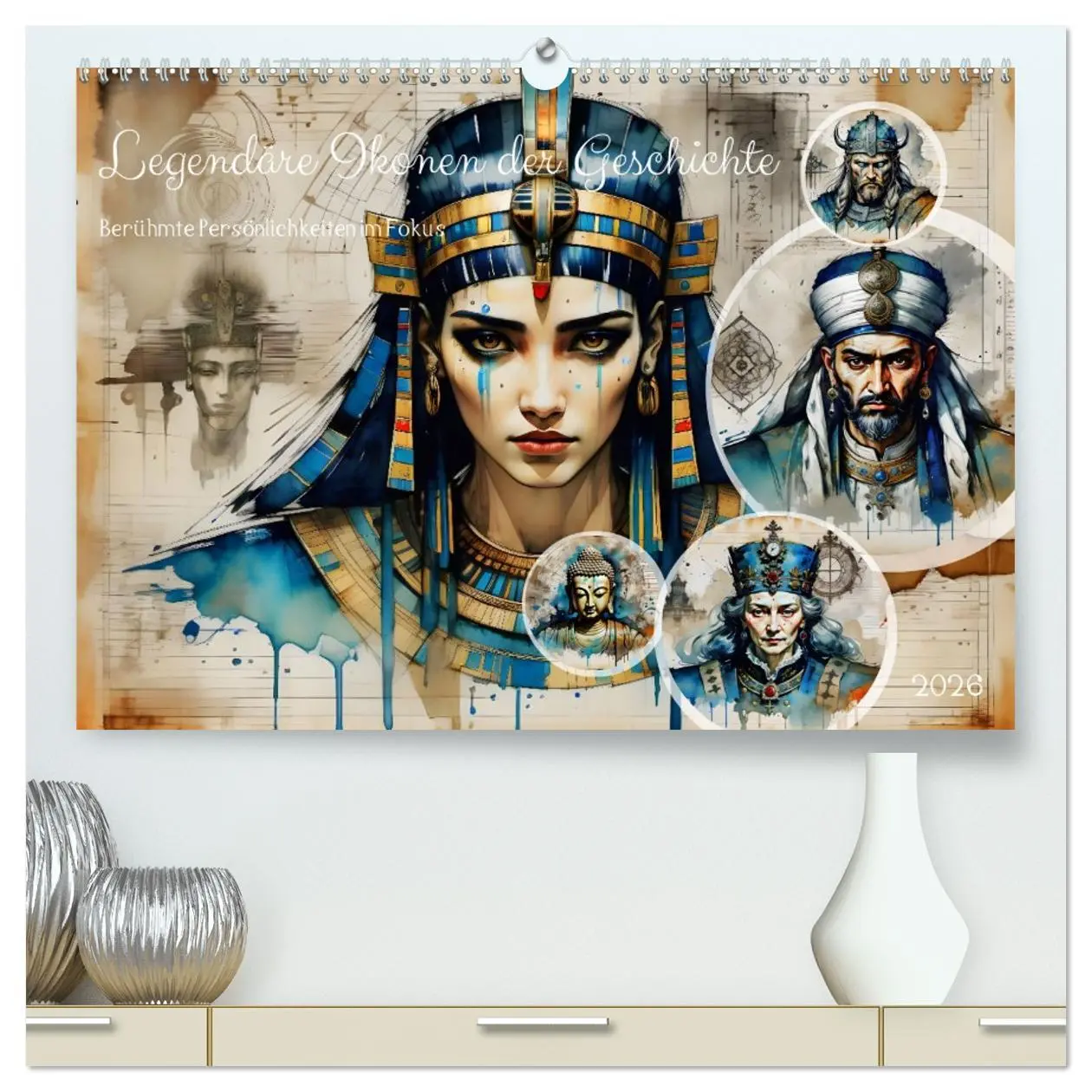 Cover: 9783457389201 | Legendäre Ikonen der Geschichte (hochwertiger Premium Wandkalender...