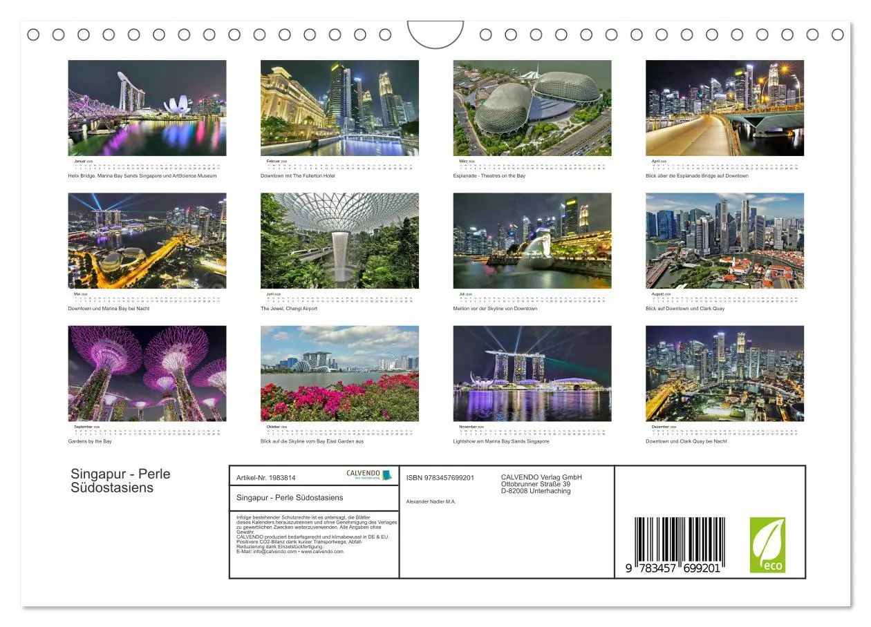 Bild: 9783457699201 | Singapur - Perle Südostasiens (Wandkalender 2026 DIN A4 quer),...
