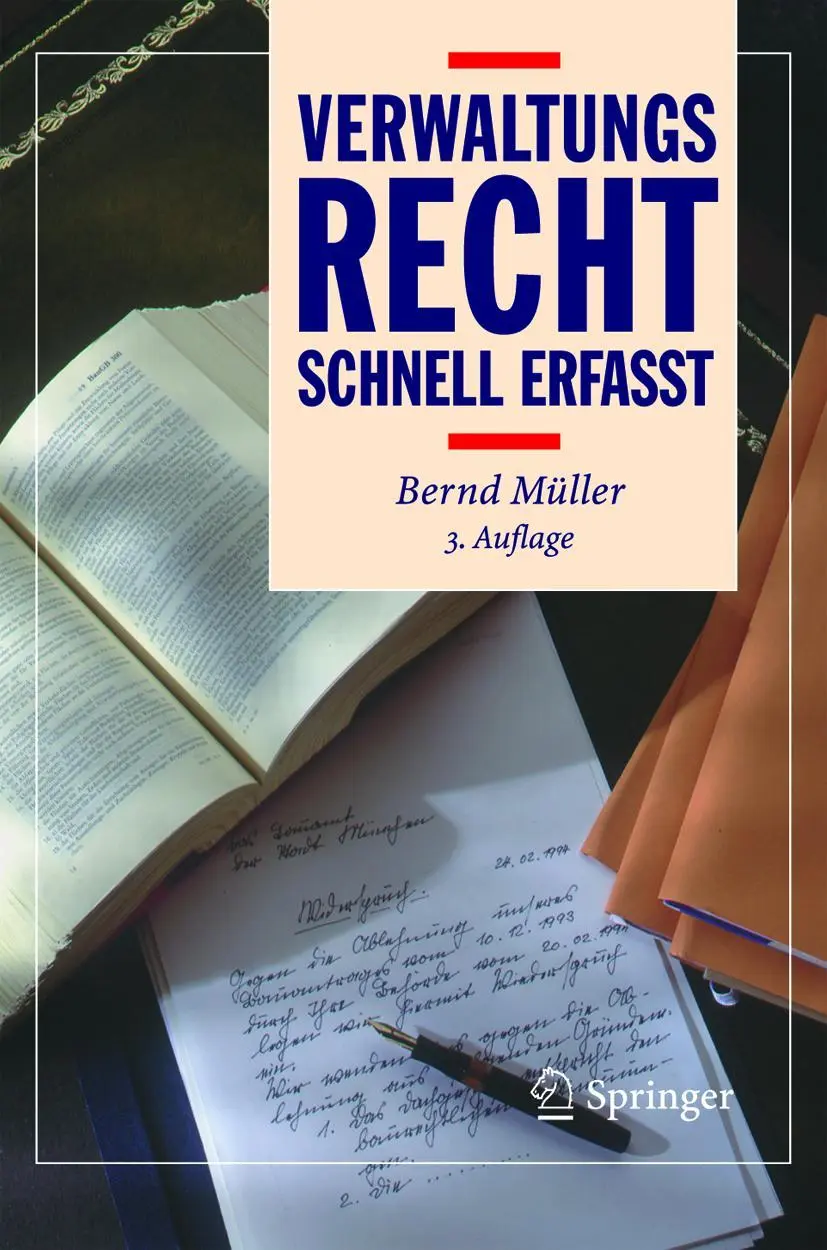 Cover: 9783540209201 | Verwaltungsrecht - Schnell erfasst | Bernd Müller | Taschenbuch | viii