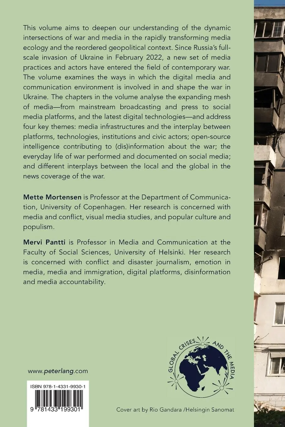 Rückseite: 9781433199301 | Media and the War in Ukraine | Mette Mortensen (u. a.) | Taschenbuch