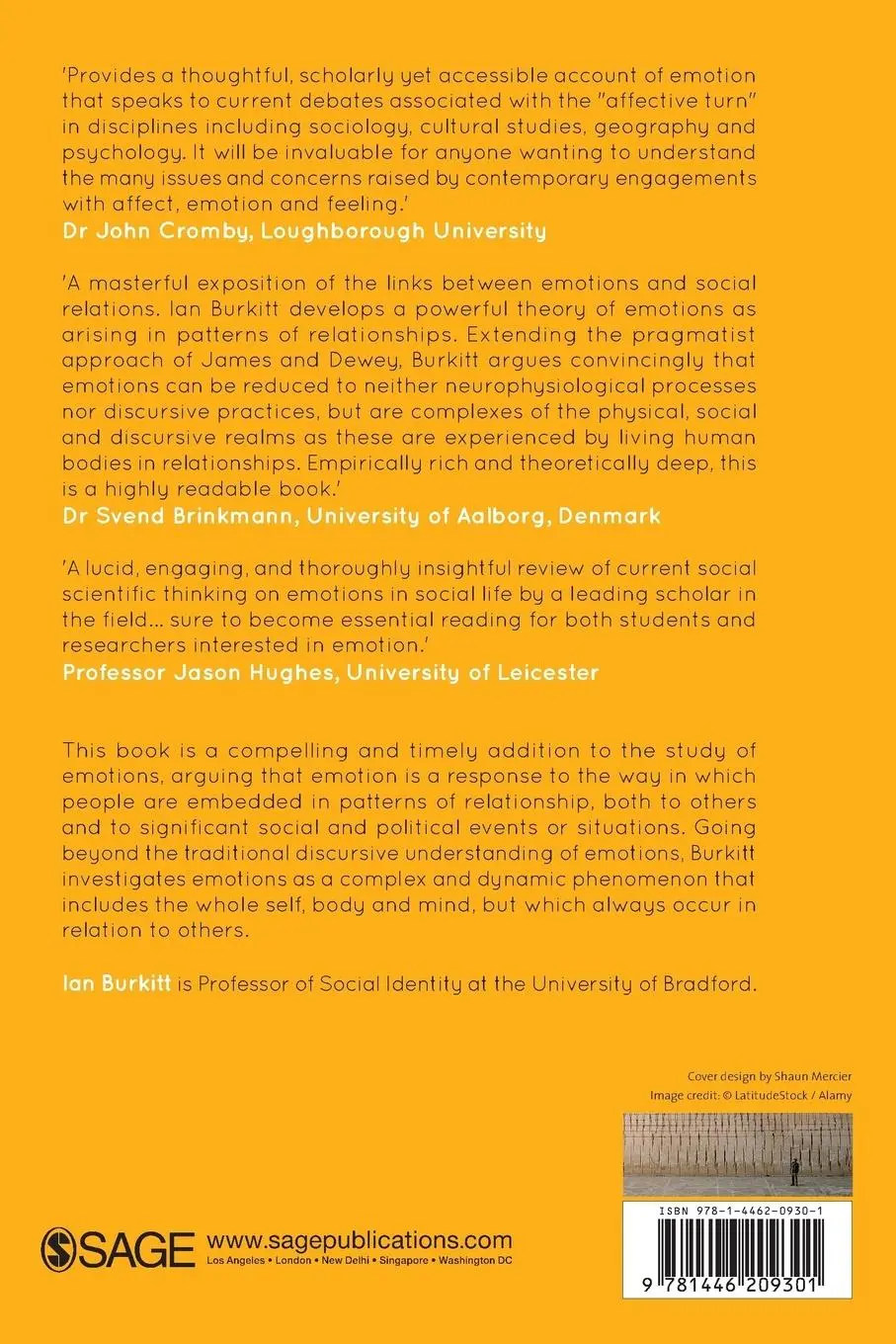 Rückseite: 9781446209301 | Emotions and Social Relations | Ian Burkitt | Taschenbuch | Englisch