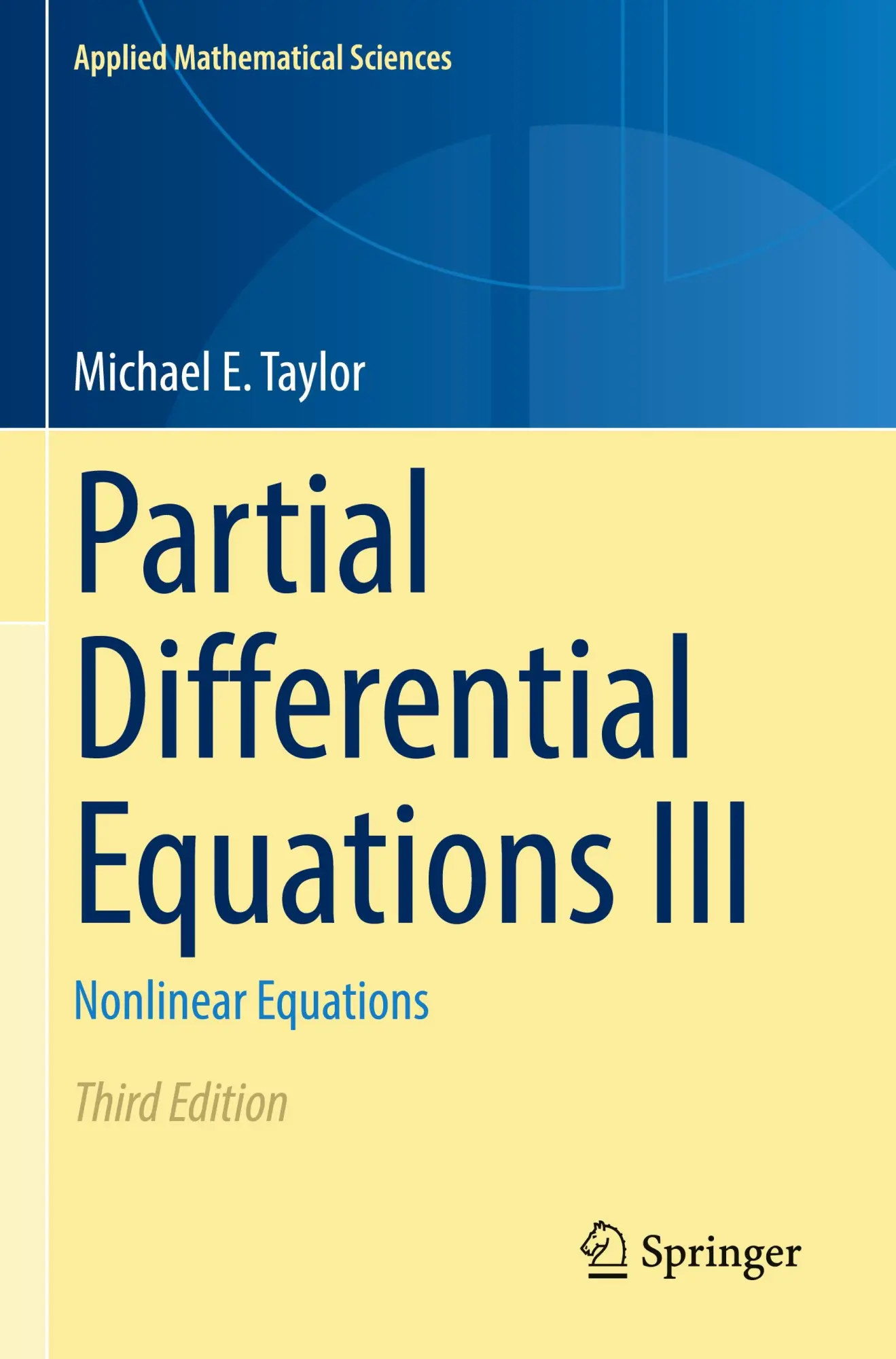 Cover: 9783031339301 | Partial Differential Equations III | Nonlinear Equations | Taylor