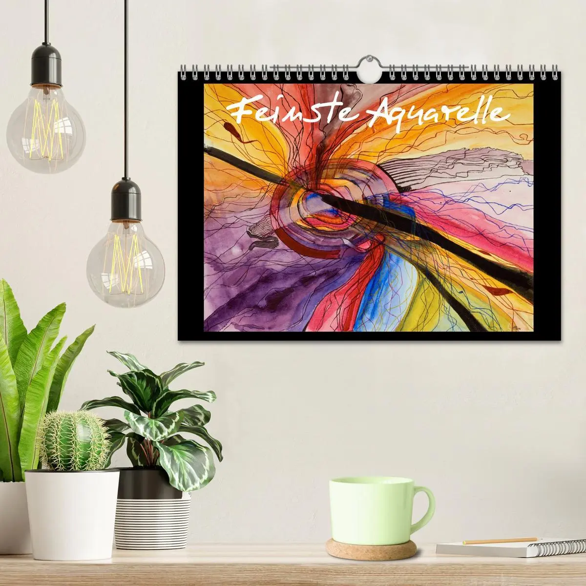 Bild: 9783516089301 | Feinste Aquarelle (Wandkalender 2026 DIN A4 quer), CALVENDO...