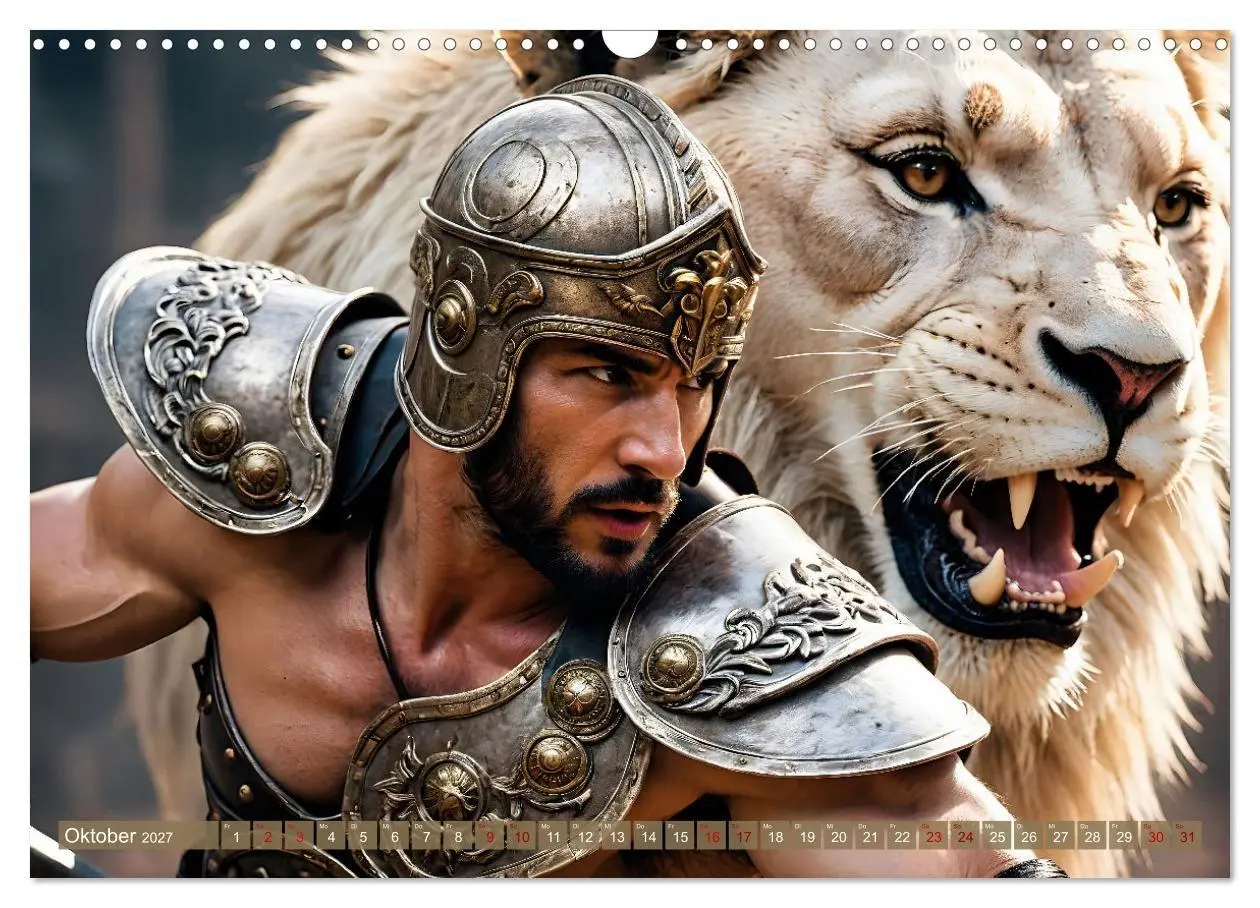 Bild: 9783569009301 | Gladiatoren - ein Leben für den Kampf (Wandkalender 2027 DIN A3...